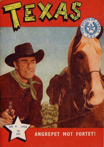 Cover for Texas (Serieforlaget / Se-Bladene / Stabenfeldt, 1953 series) #9/1955