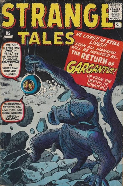Cover for Strange Tales (Marvel, 1951 series) #85 [British]