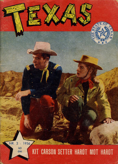 Cover for Texas (Serieforlaget / Se-Bladene / Stabenfeldt, 1953 series) #3/1956