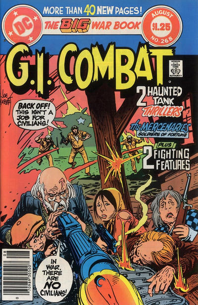 Cover for G.I. Combat (DC, 1957 series) #268 [Newsstand]