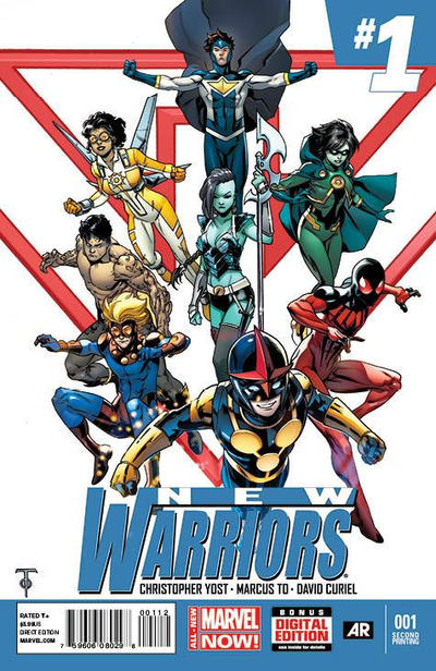 Cover for New Warriors (Marvel, 2014 series) #1 [2nd Printing]