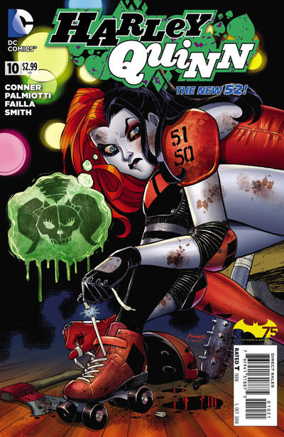 Cover for Harley Quinn (DC, 2014 series) #10 [Amanda Conner "Broken Shoelace" Cover]