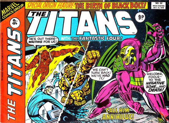 Cover for The Titans (Marvel UK, 1975 series) #52