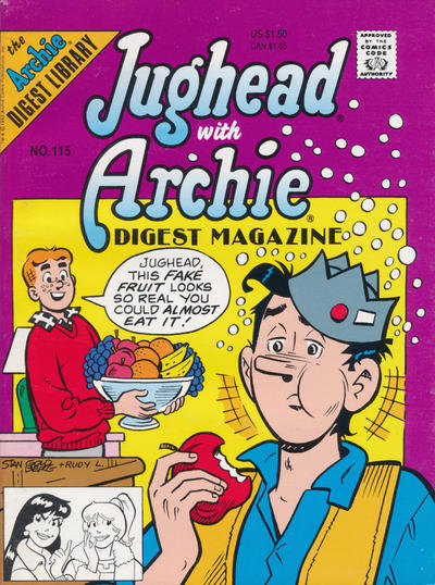 Cover for Jughead with Archie Digest (Archie, 1974 series) #115 [Direct]