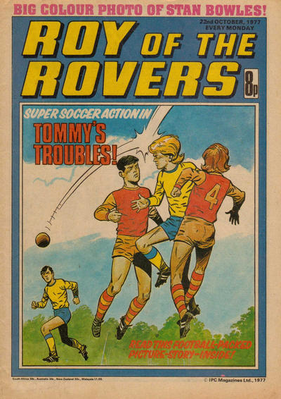 Cover for Roy of the Rovers (IPC, 1976 series) #22 October 1977 [57]