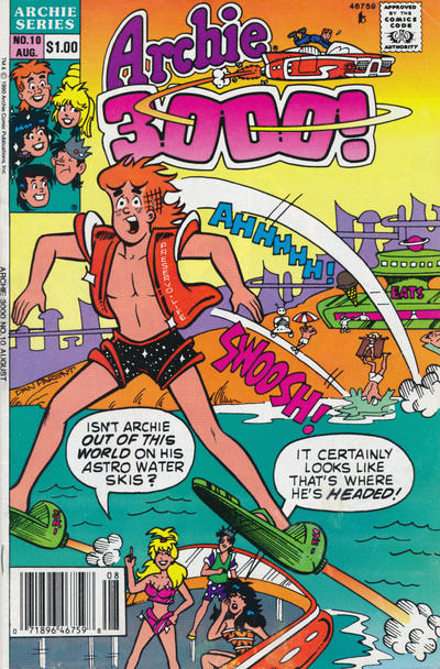 Cover for Archie 3000 (Archie, 1989 series) #10 [Newsstand]
