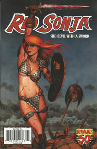 Cover Thumbnail for Red Sonja (Dynamite Entertainment, 2005 series) #50 [Joseph Michael Linsner Cover]