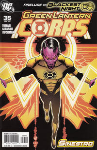 Cover Thumbnail for Green Lantern Corps (DC, 2006 series) #35 [Uncorrected First Printing]
