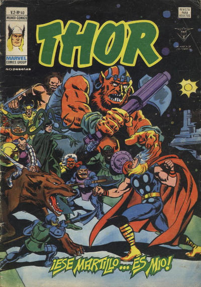 Cover for Thor (Ediciones Vértice, 1974 series) #v2#40