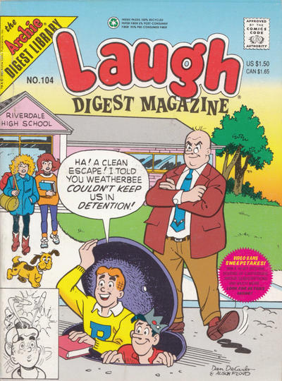 Cover for Laugh Comics Digest (Archie, 1974 series) #104 [Direct]