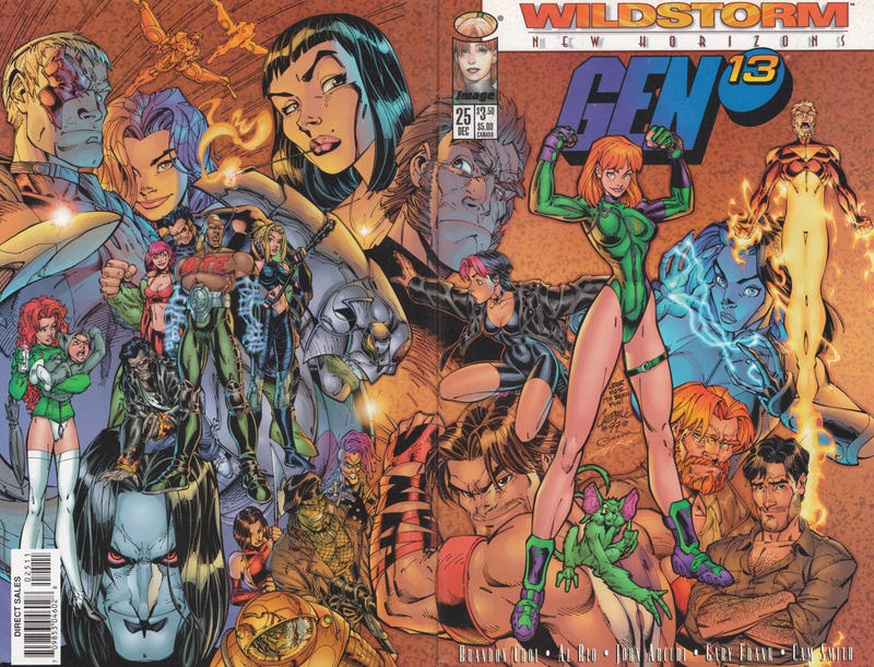 Cover for Gen 13 (Image, 1995 series) #25 [Wraparound Cover]