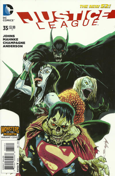 Cover for Justice League (DC, 2011 series) #35 [Monsters of the Month Cover]