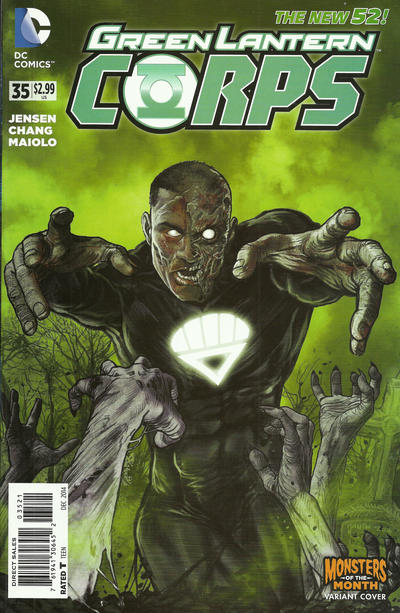 Cover for Green Lantern Corps (DC, 2011 series) #35 [Monsters of the Month Cover]