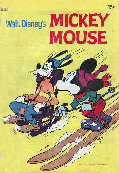 Cover for Walt Disney's Mickey Mouse (W. G. Publications; Wogan Publications, 1956 series) #151