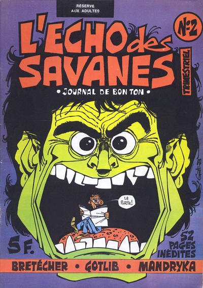 Cover for L'Écho des savanes (Editions du Fromage, 1972 series) #2