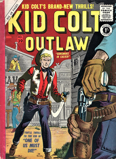 Cover for Kid Colt Outlaw (Thorpe & Porter, 1950 ? series) #39