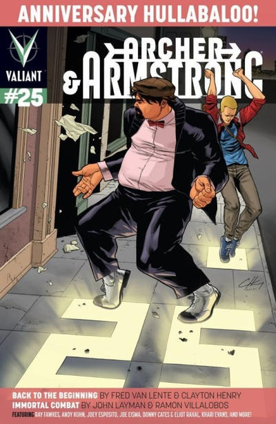 Cover for Archer and Armstrong (Valiant Entertainment, 2012 series) #25 [Cover A - Clayton Henry]