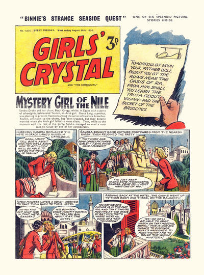 Cover for Girls' Crystal (Amalgamated Press, 1953 series) #1035