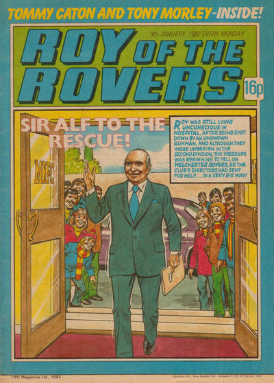 Cover for Roy of the Rovers (IPC, 1976 series) #9 January 1982 [269]