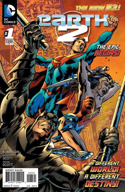 Cover for Earth 2 (DC, 2012 series) #1 [Bryan Hitch Cover]
