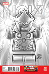 Cover for Nova (Marvel, 2013 series) #8 [Leonel Castellani LEGO Sketch Variant]