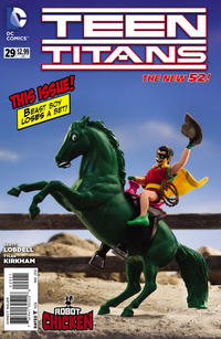 Cover Thumbnail for Teen Titans (DC, 2011 series) #29 [Robot Chicken Cover]