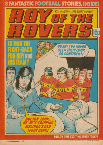 Cover for Roy of the Rovers (IPC, 1976 series) #30 January 1982 [272]