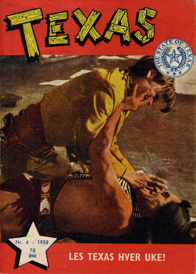 Cover for Texas (Serieforlaget / Se-Bladene / Stabenfeldt, 1953 series) #4/1958