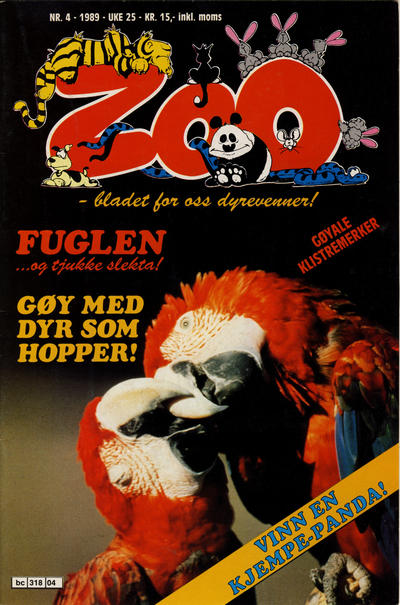 Cover for Zoo (Semic, 1989 series) #4/1989