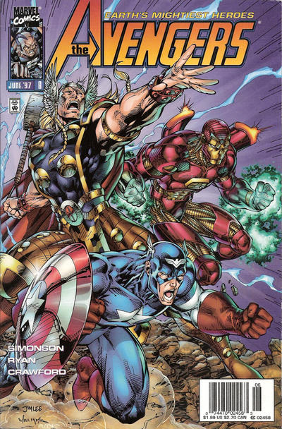 Cover for Avengers (Marvel, 1996 series) #8 [Newsstand]