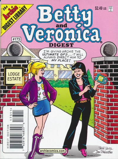 Cover for Betty and Veronica Comics Digest Magazine (Archie, 1983 series) #173 [Direct Edition]