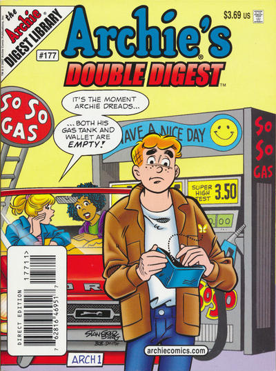 Cover for Archie's Double Digest Magazine (Archie, 1984 series) #177 [Direct Edition]