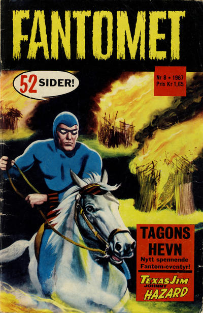 Cover for Fantomet (Romanforlaget, 1966 series) #8/1967