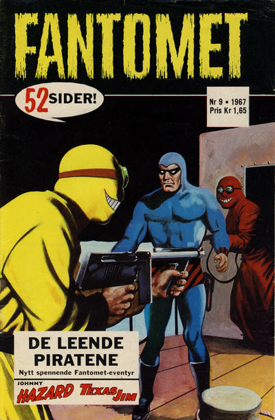 Cover for Fantomet (Romanforlaget, 1966 series) #9/1967