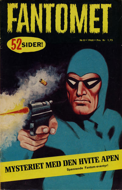 Cover for Fantomet (Romanforlaget, 1966 series) #8/1968
