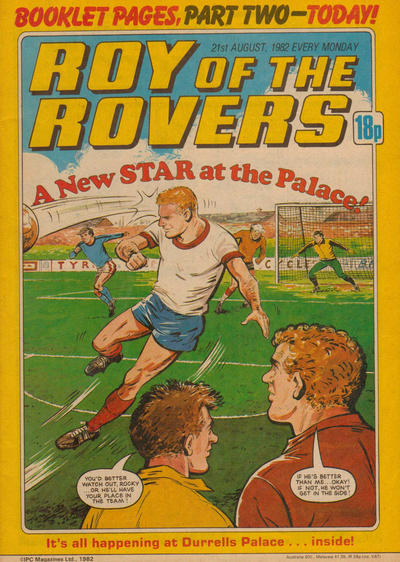 Cover for Roy of the Rovers (IPC, 1976 series) #21 August 1982 [301]