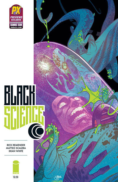 Cover for Black Science (Image, 2013 series) #7 [PX Previews Exclusive SDCC Variant]