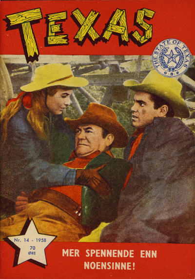 Cover for Texas (Serieforlaget / Se-Bladene / Stabenfeldt, 1953 series) #14/1958