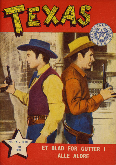 Cover for Texas (Serieforlaget / Se-Bladene / Stabenfeldt, 1953 series) #15/1958