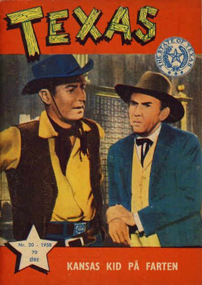 Cover for Texas (Serieforlaget / Se-Bladene / Stabenfeldt, 1953 series) #20/1958