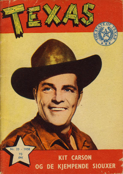 Cover for Texas (Serieforlaget / Se-Bladene / Stabenfeldt, 1953 series) #23/1958