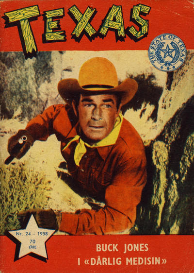 Cover for Texas (Serieforlaget / Se-Bladene / Stabenfeldt, 1953 series) #24/1958