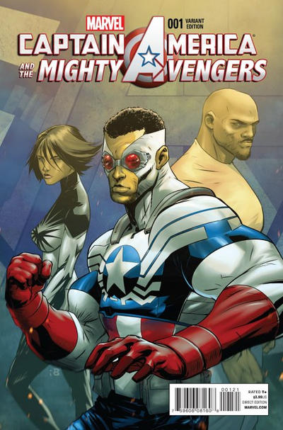Cover for Captain America and the Mighty Avengers (Marvel, 2015 series) #1 [Ryan Benjamin Variant]