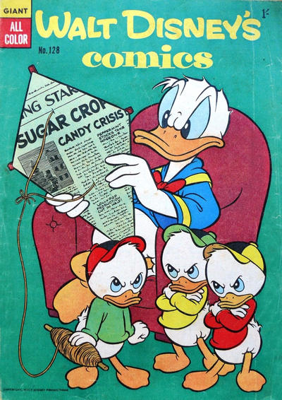 Cover for Walt Disney's Comics (W. G. Publications; Wogan Publications, 1946 series) #128