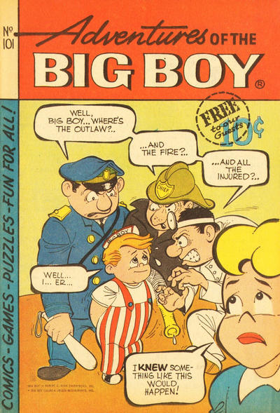 Cover for Adventures of the Big Boy (Webs Adventure Corporation, 1957 series) #101 [East]