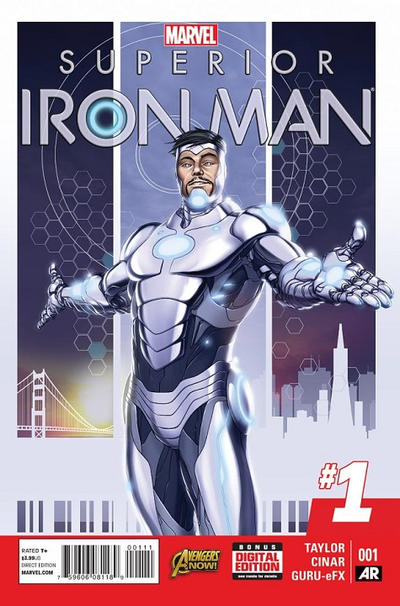 Cover for Superior Iron Man (Marvel, 2015 series) #1