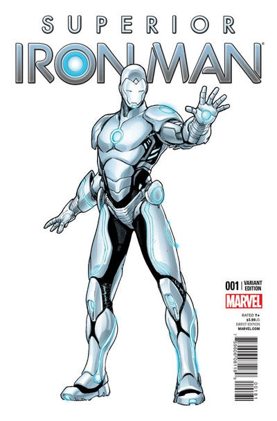 Cover for Superior Iron Man (Marvel, 2015 series) #1 [Sara Pichelli Variant]