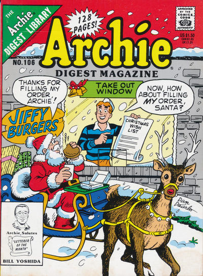 Cover for Archie Comics Digest (Archie, 1973 series) #106 [Direct]