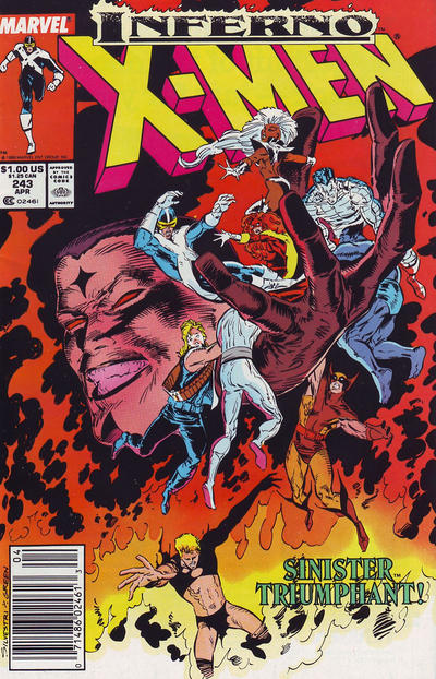 Cover for The Uncanny X-Men (Marvel, 1981 series) #243 [Newsstand]