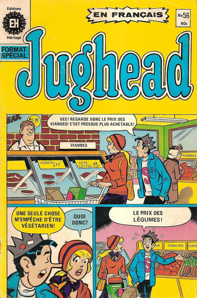 Cover for Jughead (Editions Héritage, 1972 series) #56